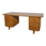 Art Deco Oak Freestanding Desk by Gunnar Ericsson for Facit AB Buromöbel