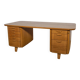 Art Deco Oak Freestanding Desk by Gunnar Ericsson for Facit AB Buromöbel