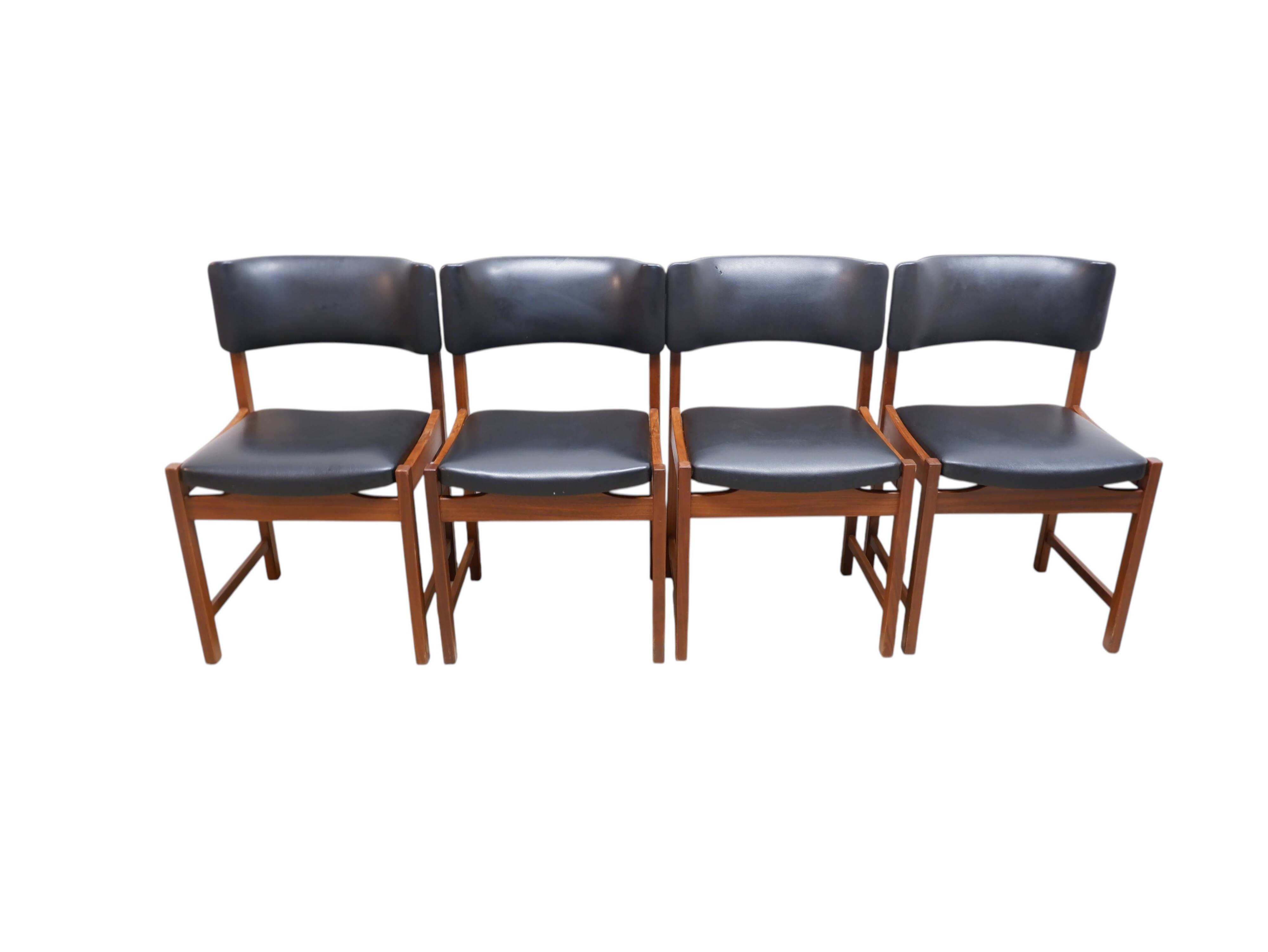 Set of 4 vintage dining chairs, 1960s