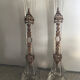 Paire de vases soliflore en verre