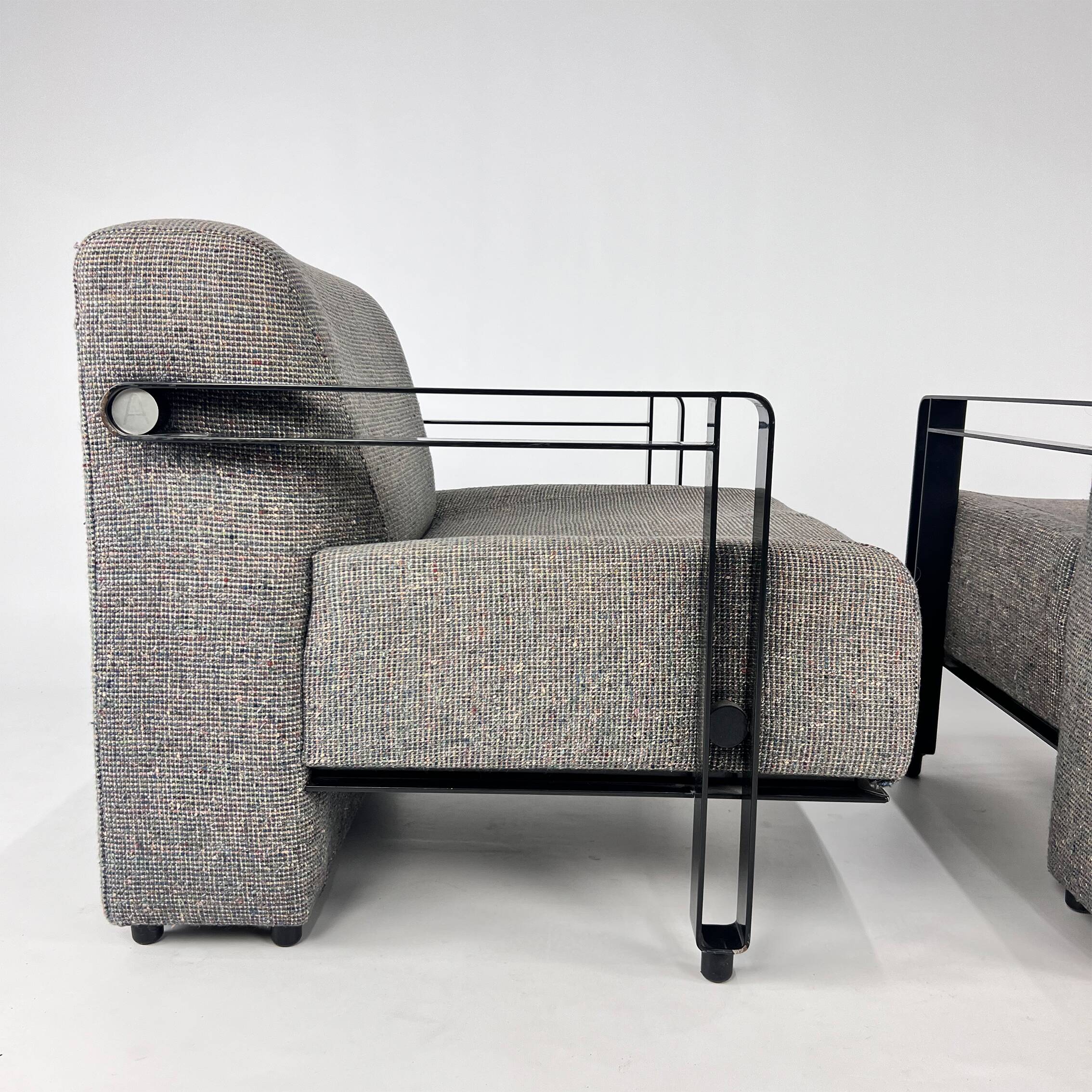 Set of 2 "Transformation" model 952 Armchairs by Hans de Wit for Artifort, 1980s