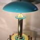 turquoise chrome gold lamp 1980, very beautiful 43x32 good general condition and normal wear