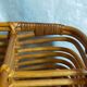 Bottle basket in vintage wicker 60s
