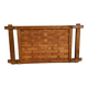 Oak Tray With Woven Top From The 1960s