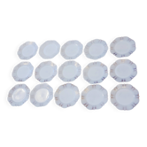 15 opalescent glass plates Macbeth Evans American Sweetheart Monax