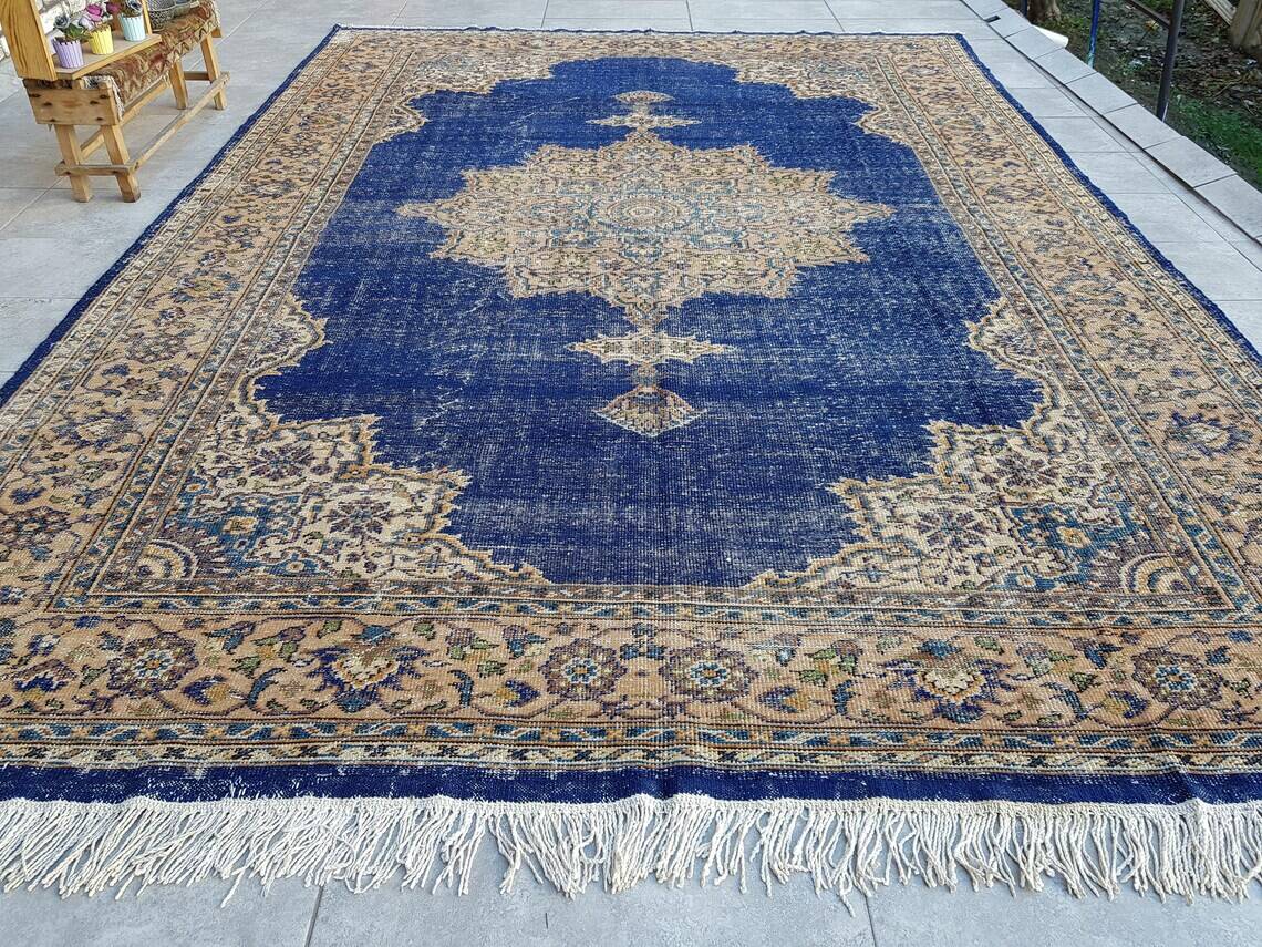 Tapis de salon Oushak grande taille sku 1072