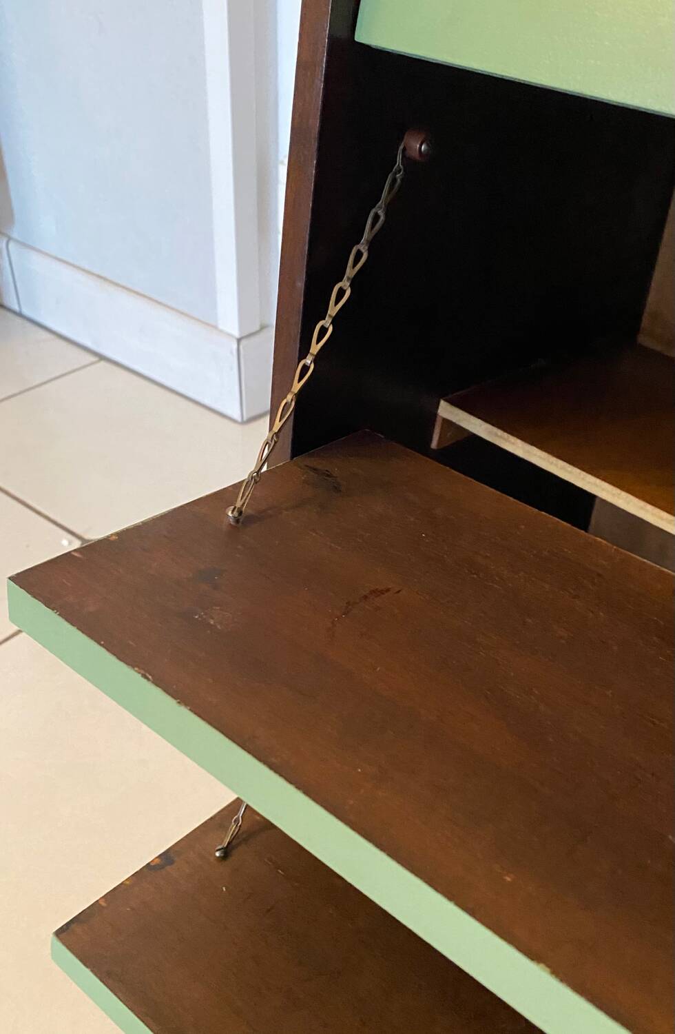 Meuble à chaussure vintage années 50