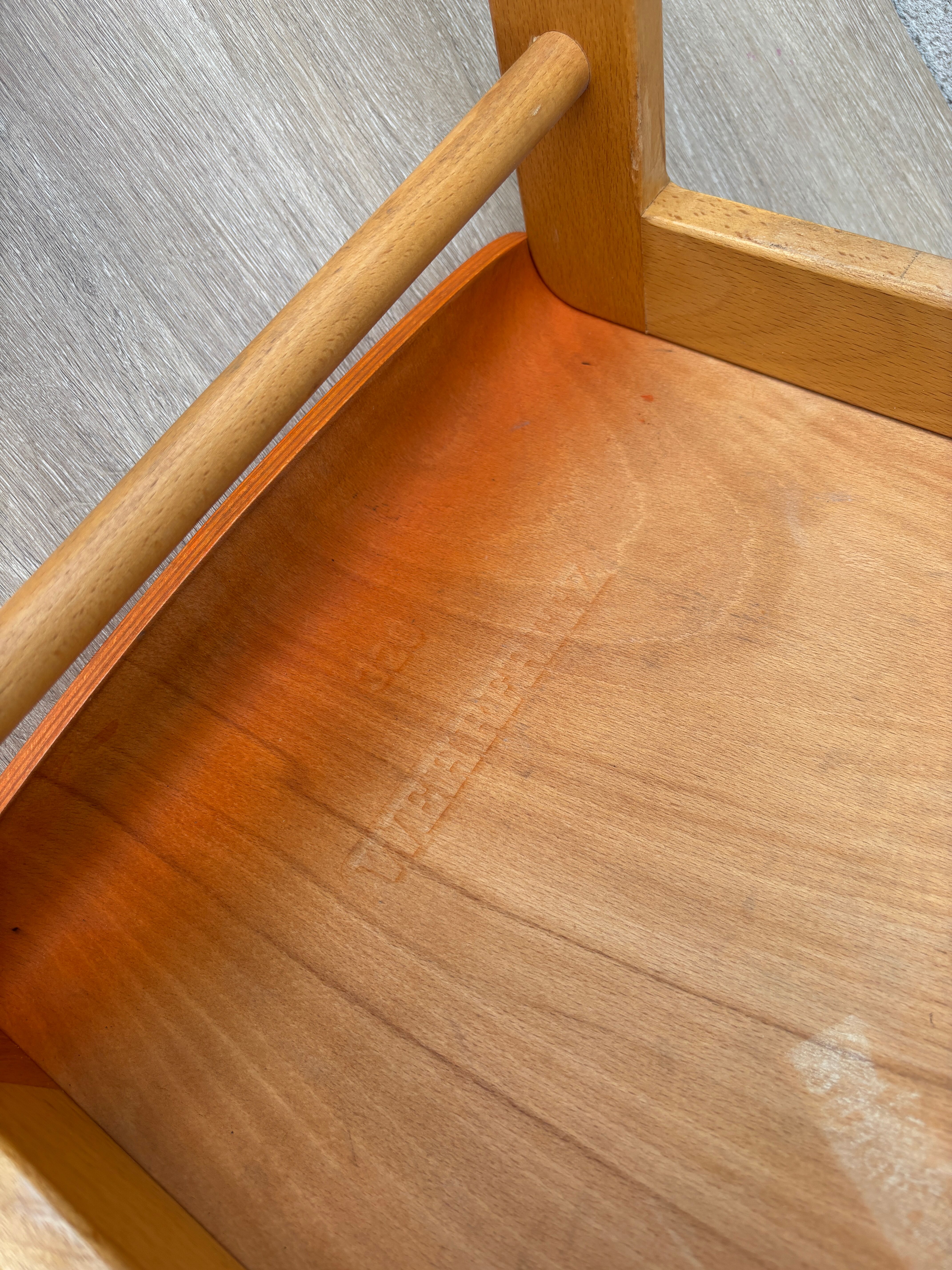2 vintage wooden children's chairs