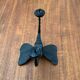 Brutalist wrought iron candlestick from the mid-century by David Palombo, 1960s.