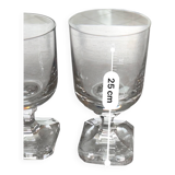 Villeroy and Boch crystal glassware set, square base model