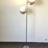 Eyeball chrome metal floor lamp