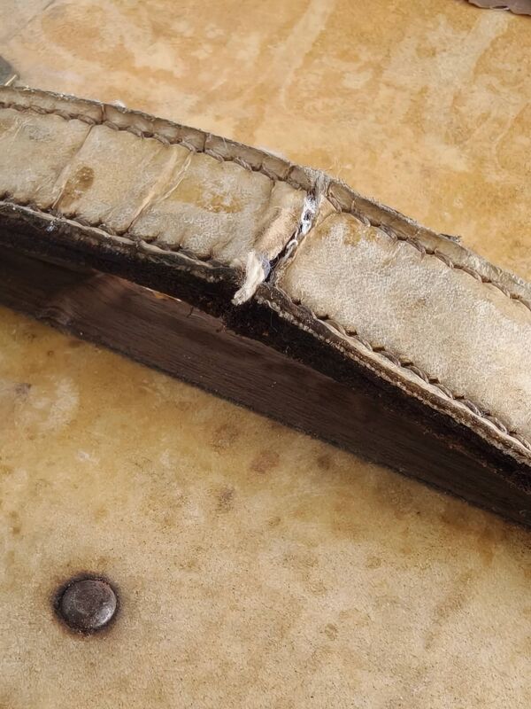 Malle-armoire des années 1930 de Hartmann – coffre en cuir de chèvre