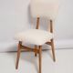 Butterfly chair in beech wood and cream boucle, Europe, 1960