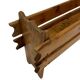 Vintage brutalist planter plant box sixties design wood