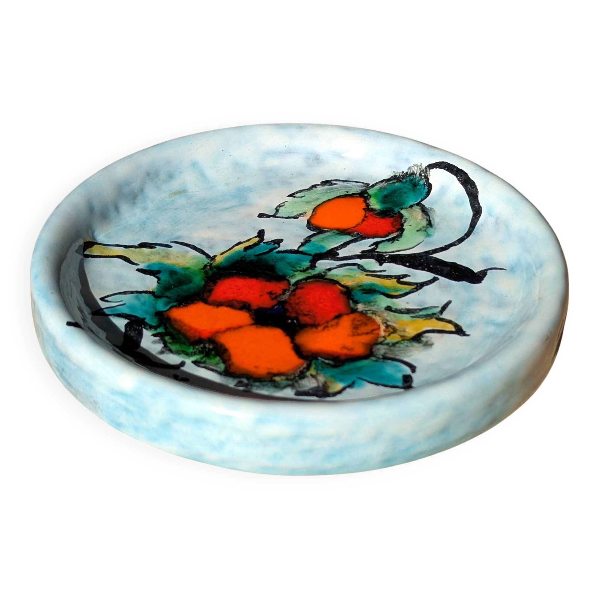 ASSIETTE EN FAÏENCE Signée Saint CLEMENT - FRANCE. EUR 18,00 - PicClick FR