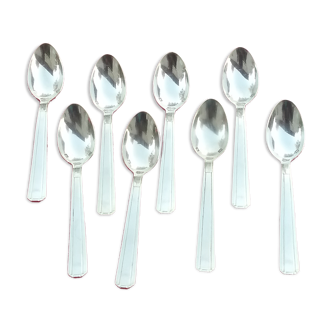 Set of 8 small art deco spoons