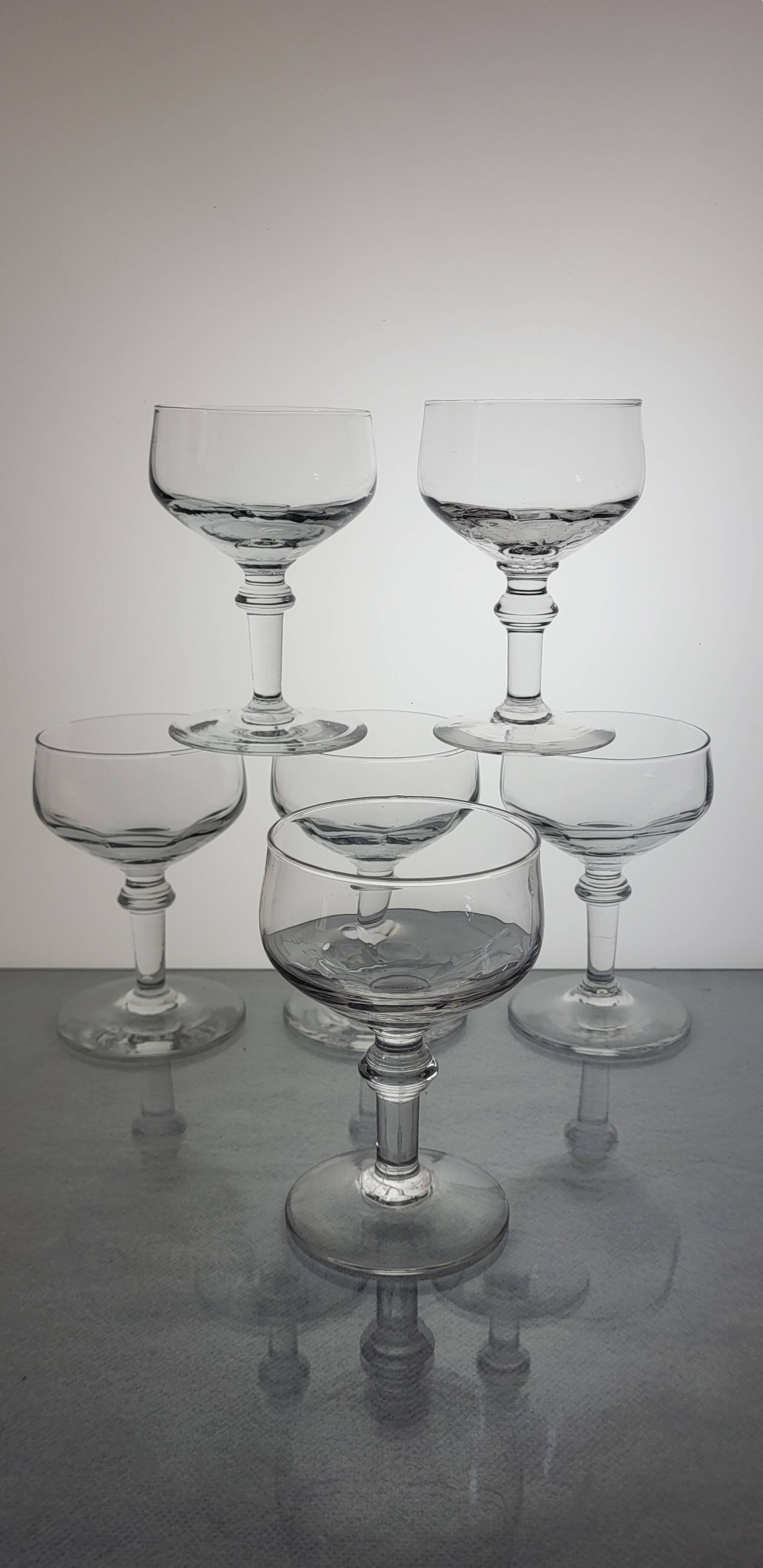 6 verres à vin XIXème