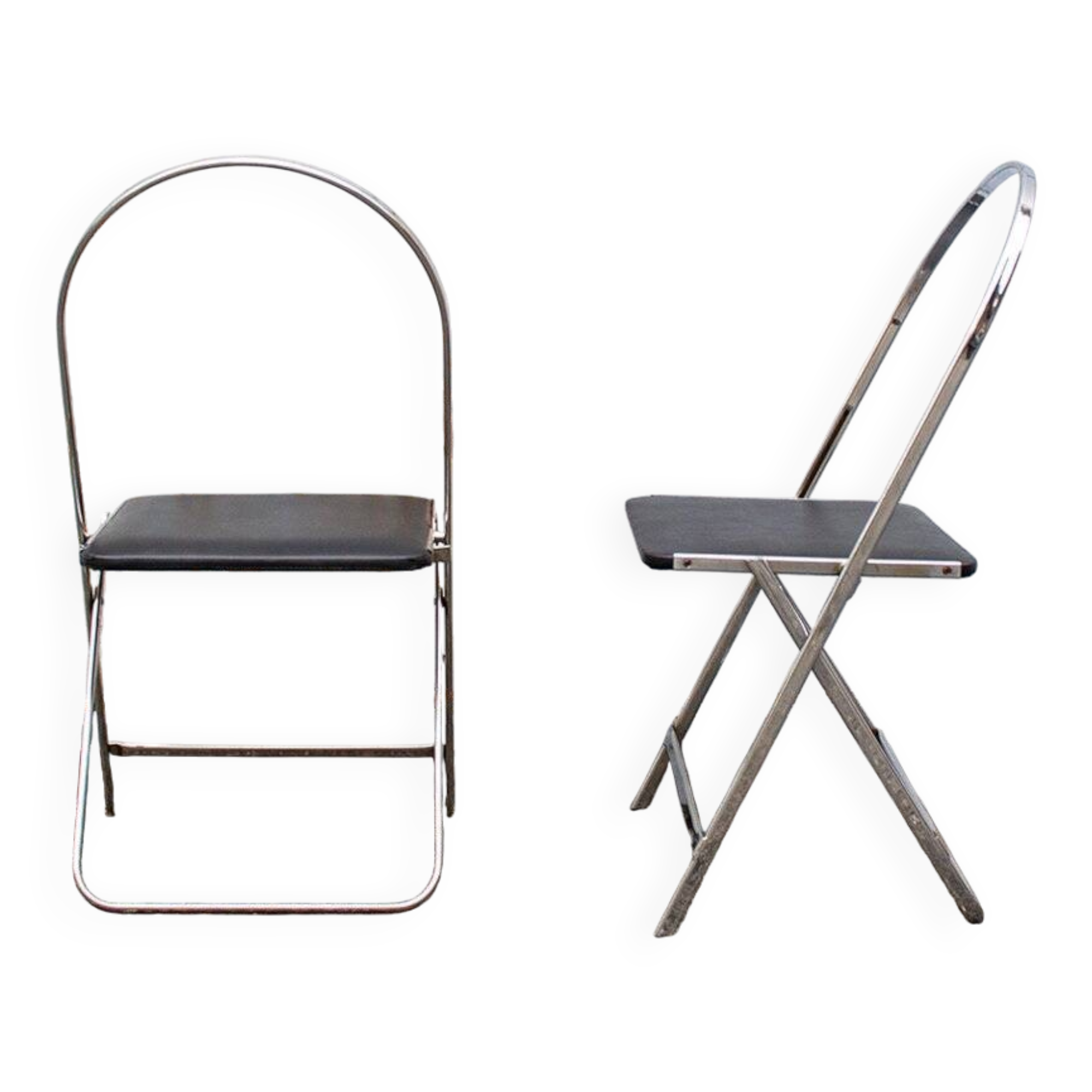 Sedie pieghevoli Aprilina di Gae Aulenti per Zanotta, 1964, set of 2