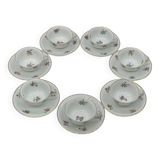 Service ancien en porcelaine Charles Ahrenfeldt, fleurs / floral / dorures