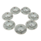 Service ancien en porcelaine Charles Ahrenfeldt, fleurs / floral / dorures