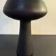 Moretti Italia Murano black lacquered metal footed bowl - vintage design