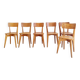 Série de chaises bistrot bois miel