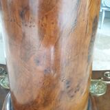 Pedestal table above marble