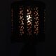 Vintage Mid Century hand forged all metal brutalist table lamp