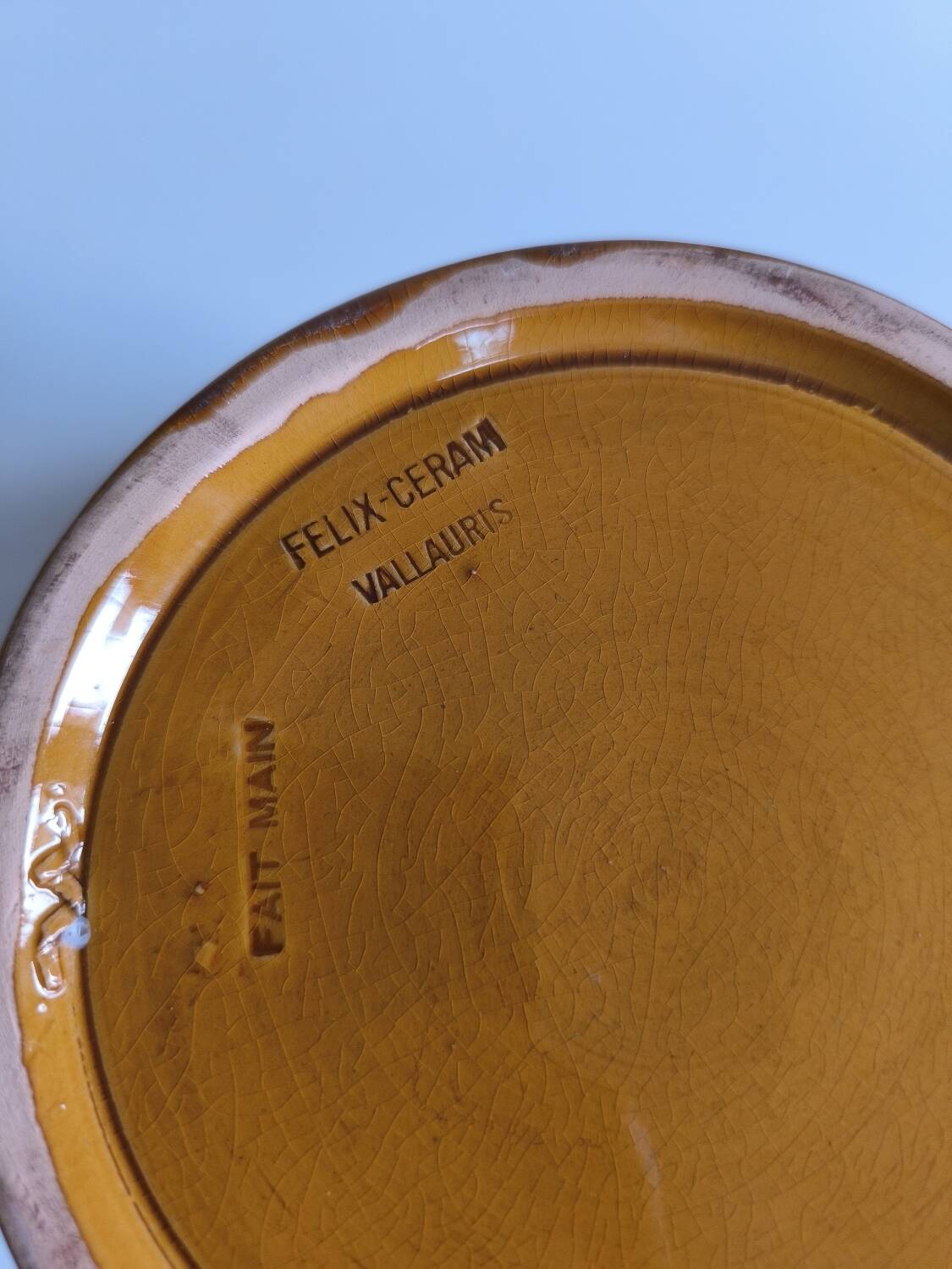 Vallauris felix-ceram salad bowl