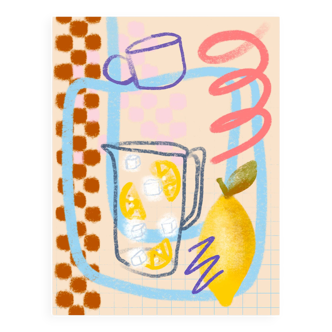 Illustration « Citronnade  » A4