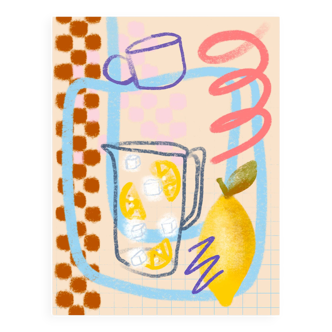 Illustration « citronnade  » a4