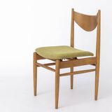 Set of 5 Vintage Dining Chairs, 1960s Germany, Wenzel, Beech Wood