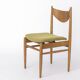 Set of 5 Vintage Dining Chairs, 1960s Germany, Wenzel, Beech Wood