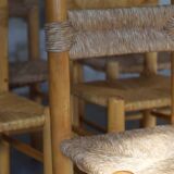 Perriand style dining room chairs