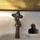 Antique washbasin on ceramic column