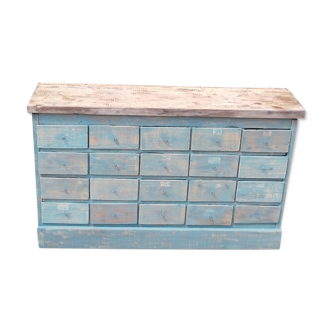 Old wooden workshop furniture