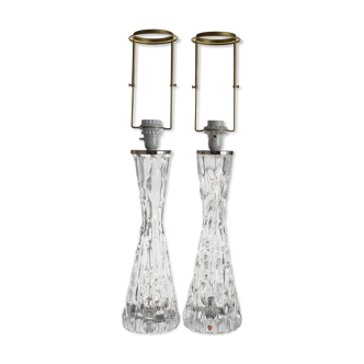 Pair of table lamps model RD-1477 by Carl Fagerlund for Orrefors