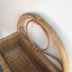 Wicker and rattan shelf