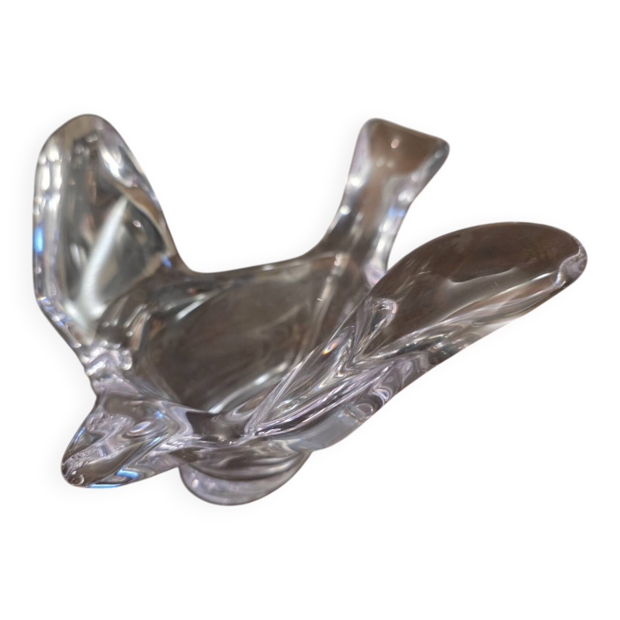 Crystal catchall "Dove" by Daum Nancy