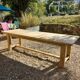 Old farm table in solid oak 2 m 63