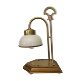 Lampe de chevet style Empire, bois et laiton