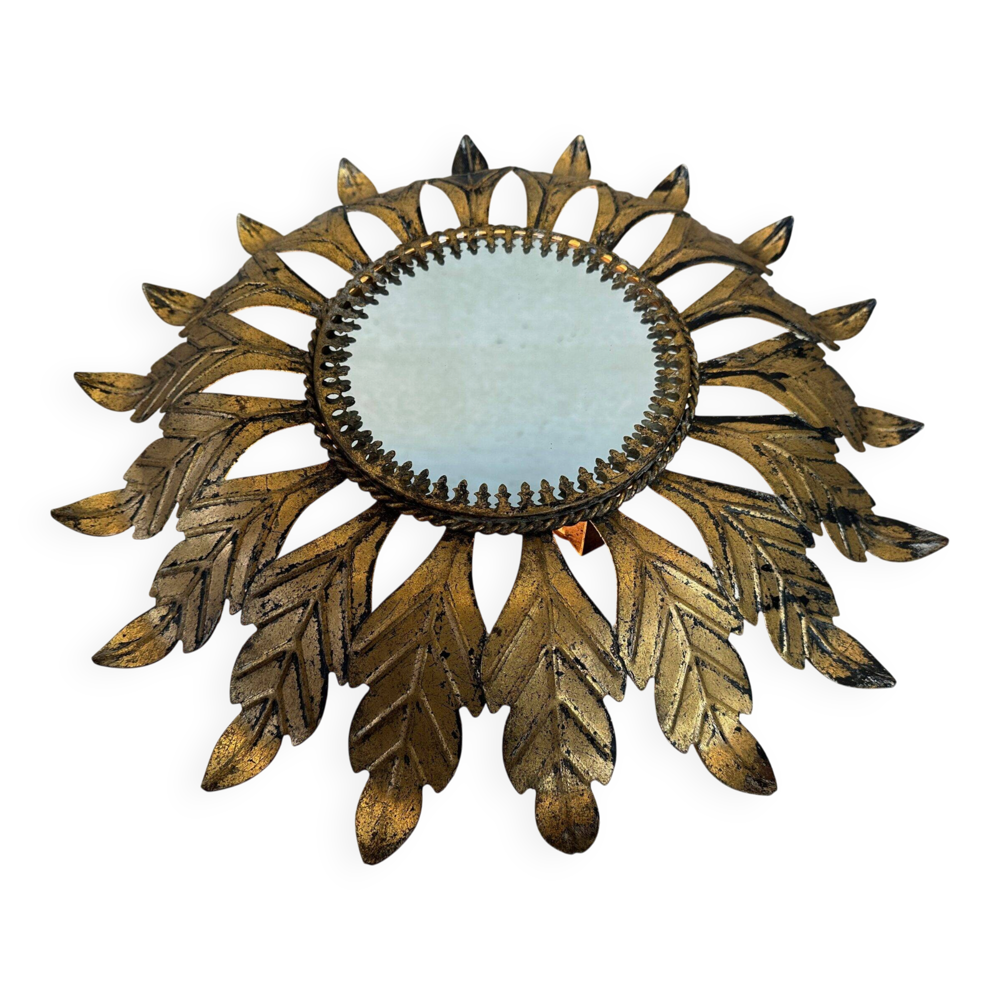 Vintage 'Sunburst' lamp / mirror