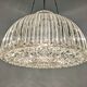 XL dome pendant light in blown glass, Italy circa 1960