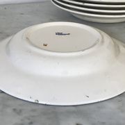 Lot of 5 lily Longchamp hollow plates, iron earth
