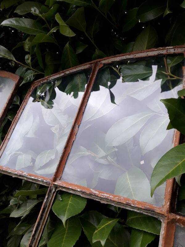 Industrial arched metal windows L73xH110 19th century glass roof