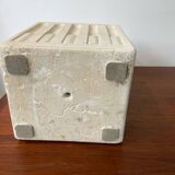 White stone lamp base