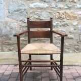 Rustic mulched armchair