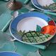 6 pop 90's porcelain dessert plates