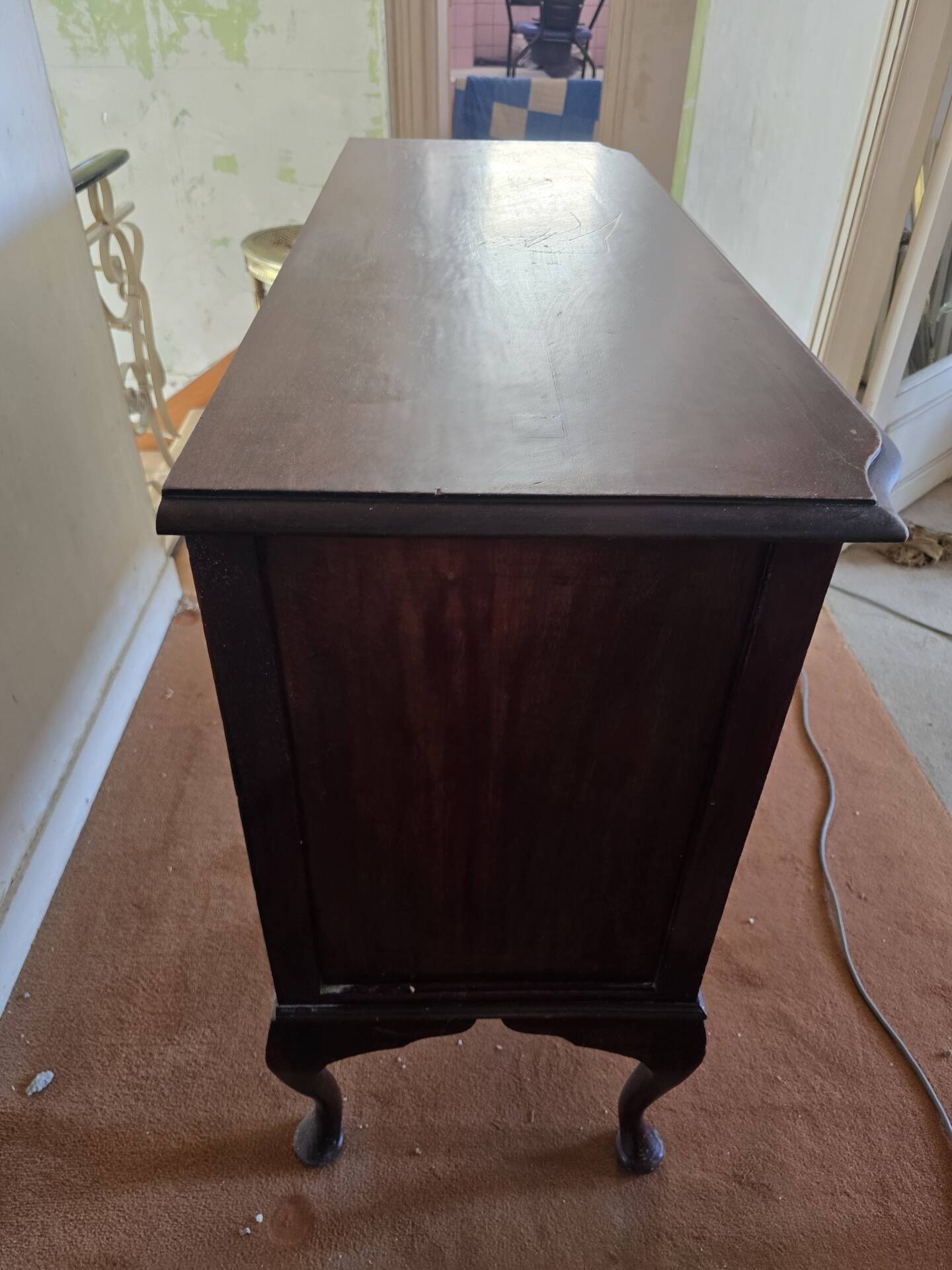 Old wooden sideboard