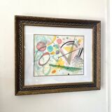Abstract watercolor frame